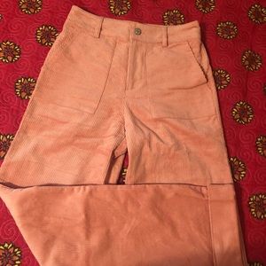High waisted corduroy pants